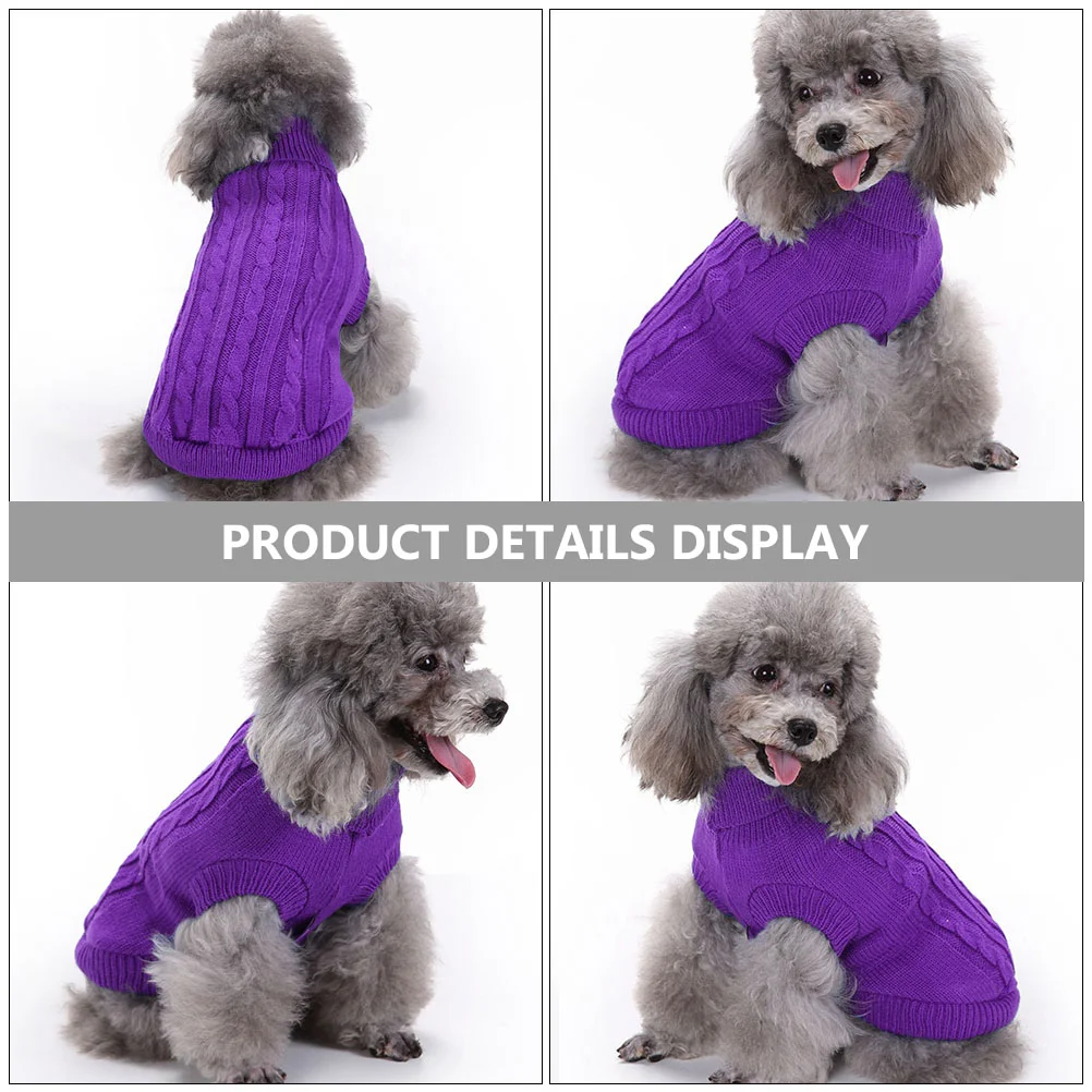 

1Pc Lovely Cat Dog Sweater Pet Dog Pullover Adorable Winter Dog Clothes