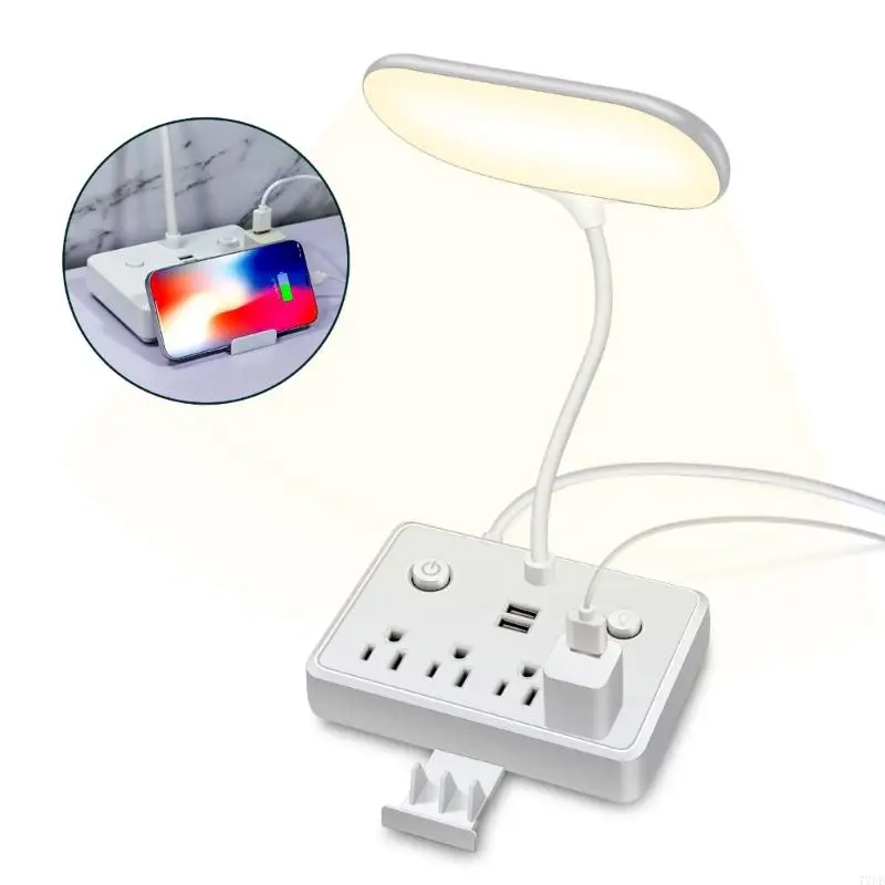 US Plugure For Office Desktop 77UB Power Strip с светодиодным освещением 4 выходов и 2 USB -порты