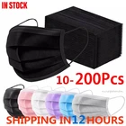 Маска одноразовая непромокаемая с 3-слойным фильтром, 10-200 шт.