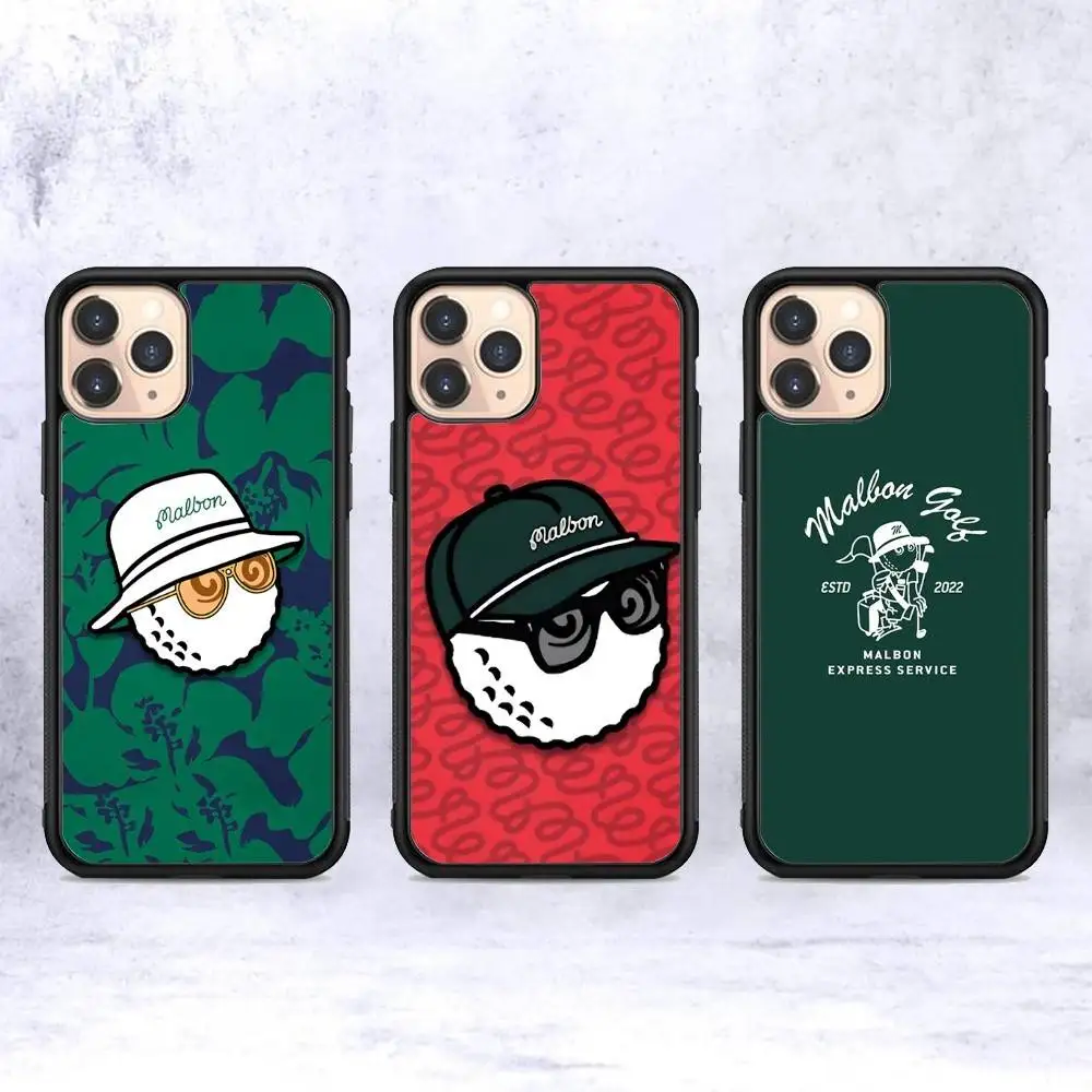 Фото Чехлы для телефонов Leisure Sports M-Malbones G-Golf для iPhone 11 12 13 14 15 16 17 Pro Max Plus, противоударные, из TPU+PC №1