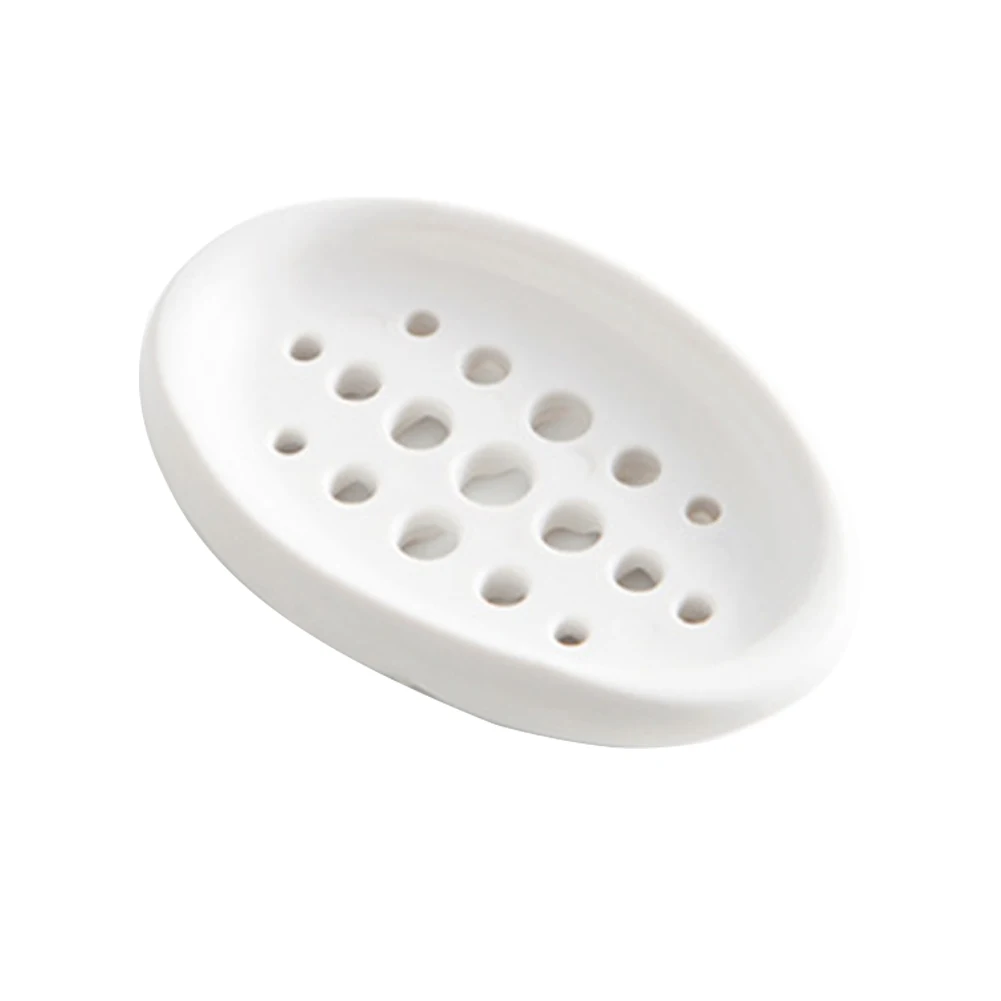 

With Holes Bathroom Counter Top Storage Sponge Scrubber Bar Self Draining Tray Soap Holder Artificial Silicone Home For Shower