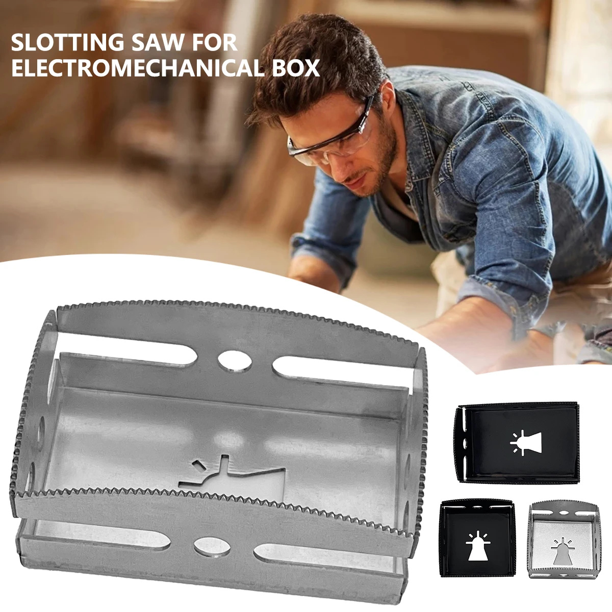 

Universal Square Slot Cutter Rack Open-backed Design for Plasterboard Dry Wall Single Double Gang Socket Holes Opener Tools