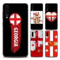 phone case for samsung a10 a20 a30 a40 a50 a60 a70 a90 note 8 9 10 20 ultra 5g silicone case cover georgia flag national flag