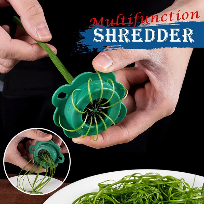 

New Green Onion Easy Slicer Shredder Plum Blossom Cut Green Onion Wire Drawing Kitchen Superfine Vegetable Shredder