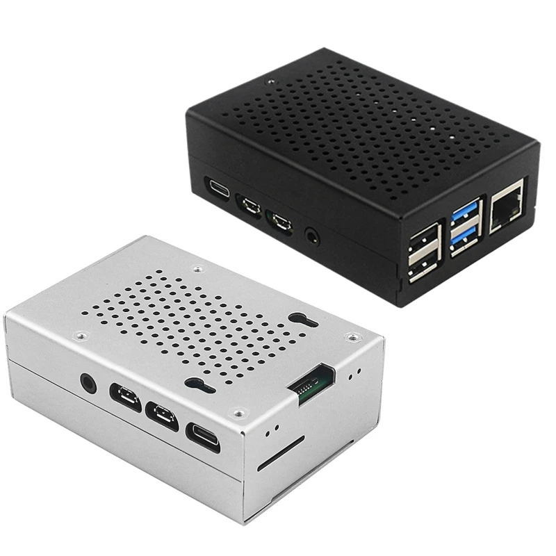 

Чехол радиатора T3LB из алюминиевого сплава для Raspberry Pi 4, Модель B, корпус с вентилятором