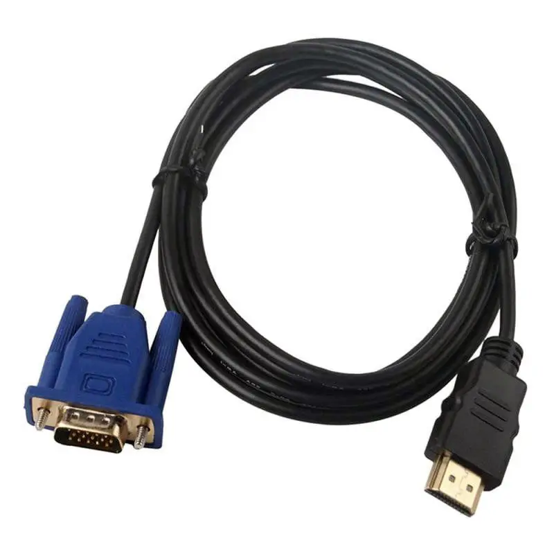 

1 м HDMI-совместимый с VGA HD15 штекер видеоадаптер кабель для ЖК ТВ проектора цифровой камеры DVD поддерживает 1080p-480i