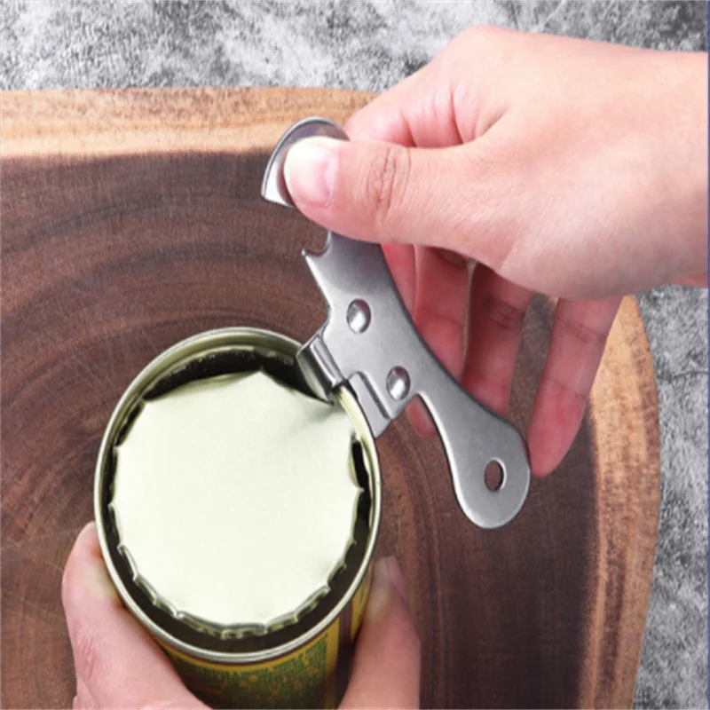 New Multifunction Can Opener Stainless Steel Safety Side Cut Manual Tin Professional Ergonomic Jar Tin Opener Cans Kitchen Tool images - 6