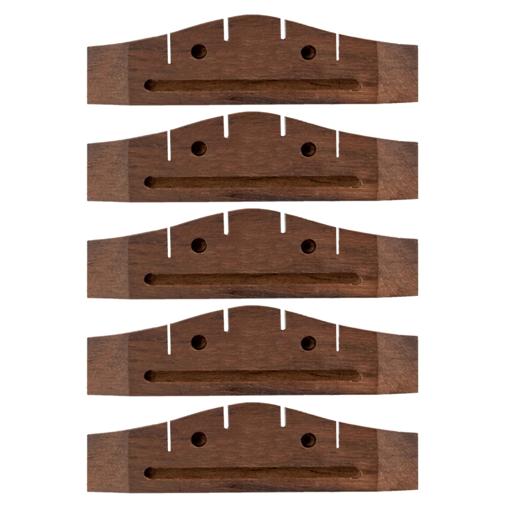 

LOOK Ukulele Bridge Slot Style W/ Two Holes Rosewood Bridge For 21 Inch Soprano Uke Hawaii Guitar Replacement 1/2/10 PCS