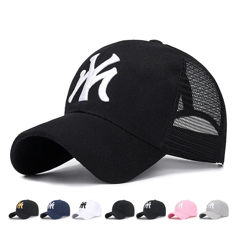 Fashion Letter Trucker Embroidery Mesh Baseball Cap for Women Men Hip Hop Trapstar Adjustable Snapback Sunhat Outdoor Sports Hat