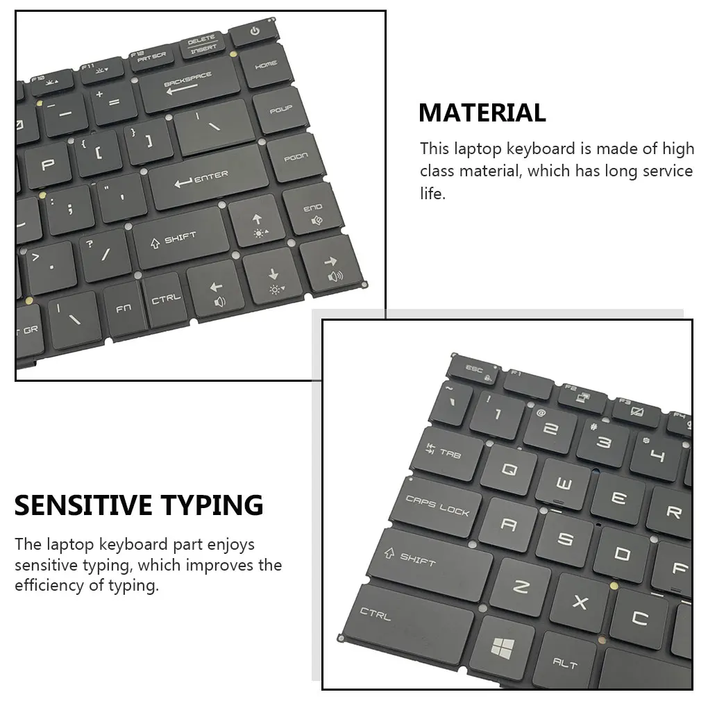 

Laptop Keyboard Professional Computer Accessories Sensitive Laptops US English Backlit Keypad Replacement for GS66