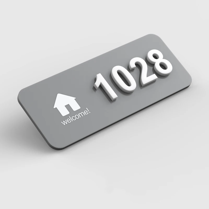 

Современная акриловая искусственная Персонализированная комнатная цифровая наклейка на заказ, гостиничный офис, логотип для спальни, дверной знак
