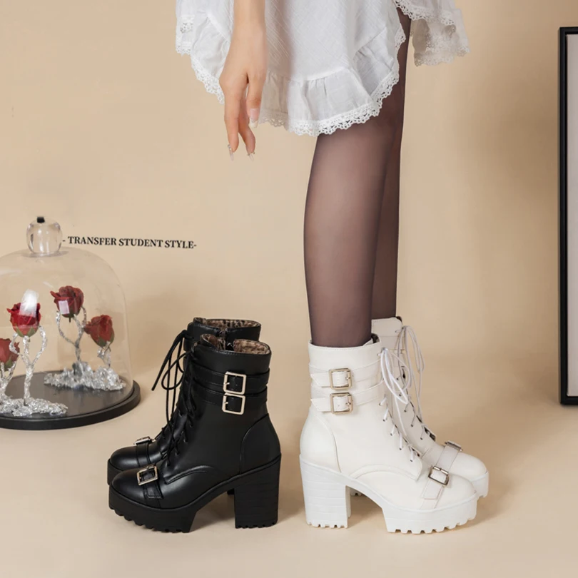 Верхняя часть обуви Металлический ремень Квадратная пряжка Боковая двухрядная