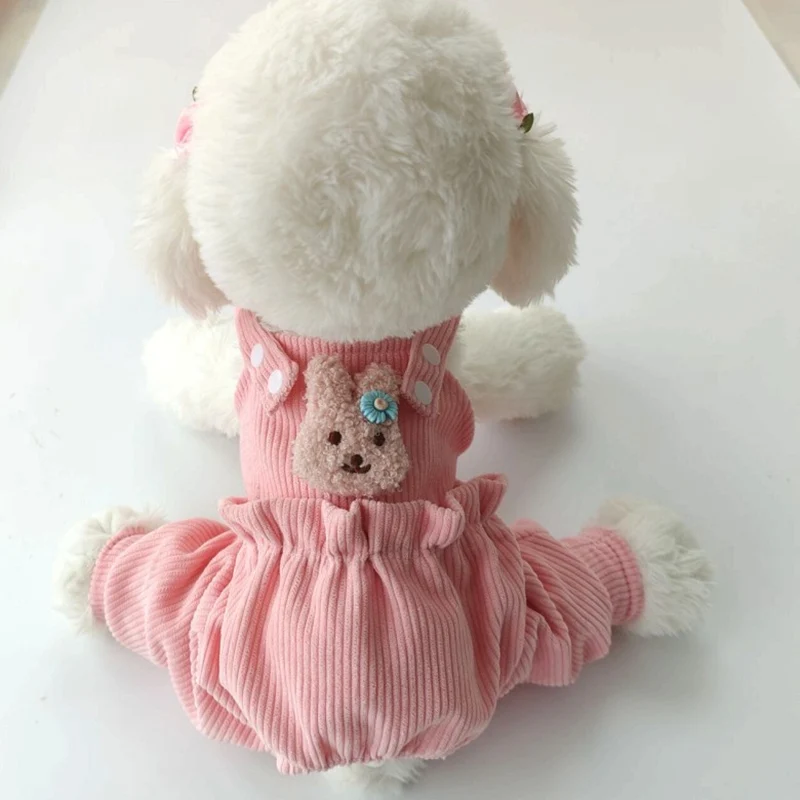 Одежда для собак брюки-фонарики Комбинезоны маленьких и щенков милый Весенний