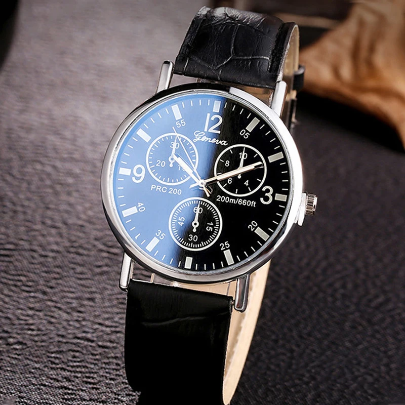 

Casual Quartz Watches For Men Analog Dial 37mm Waterproof Watch Leather Strap Watches Men Relogios Masculino