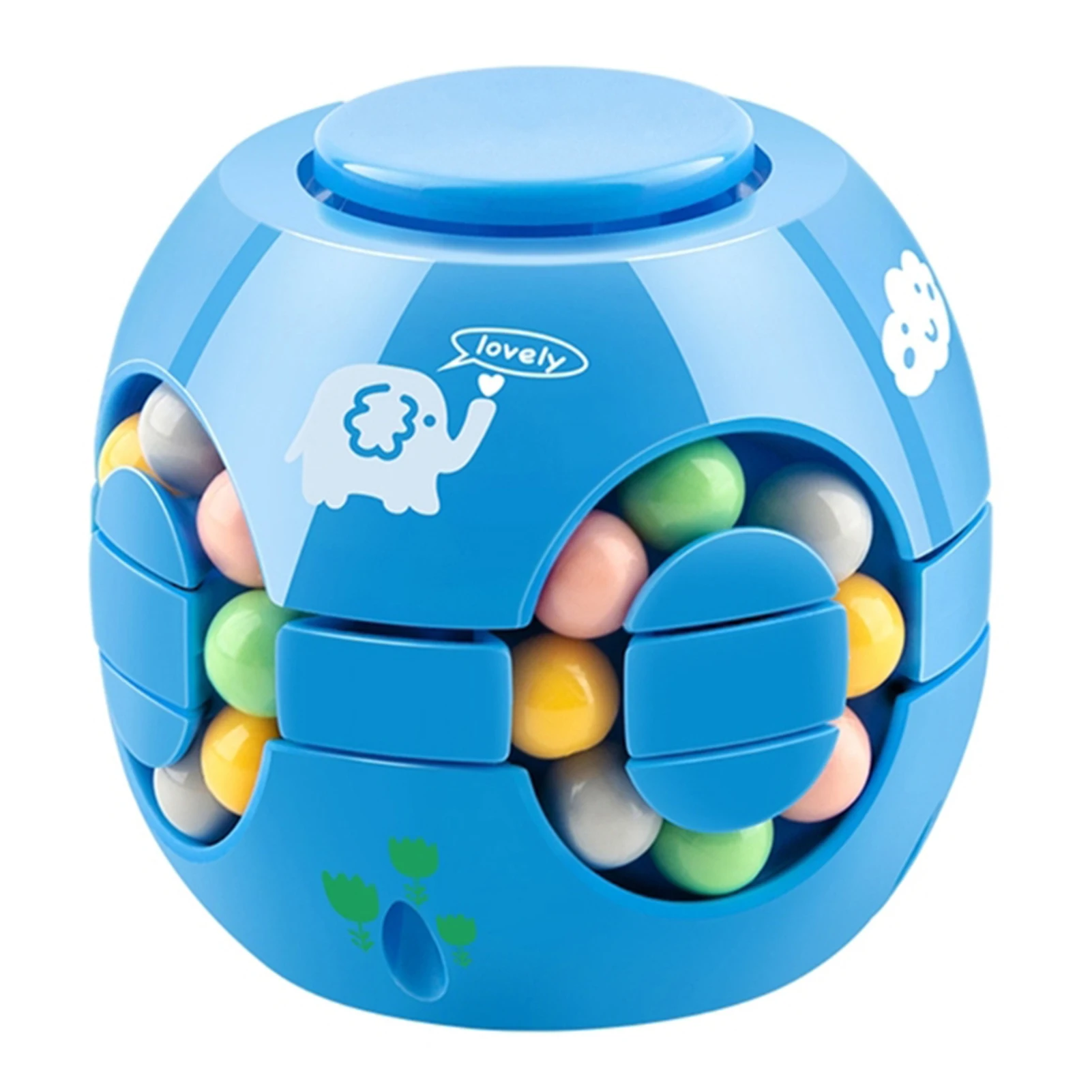 

Plastic Rotating Bean Cubes Portable Lightweight Stress Relief Toy For Home