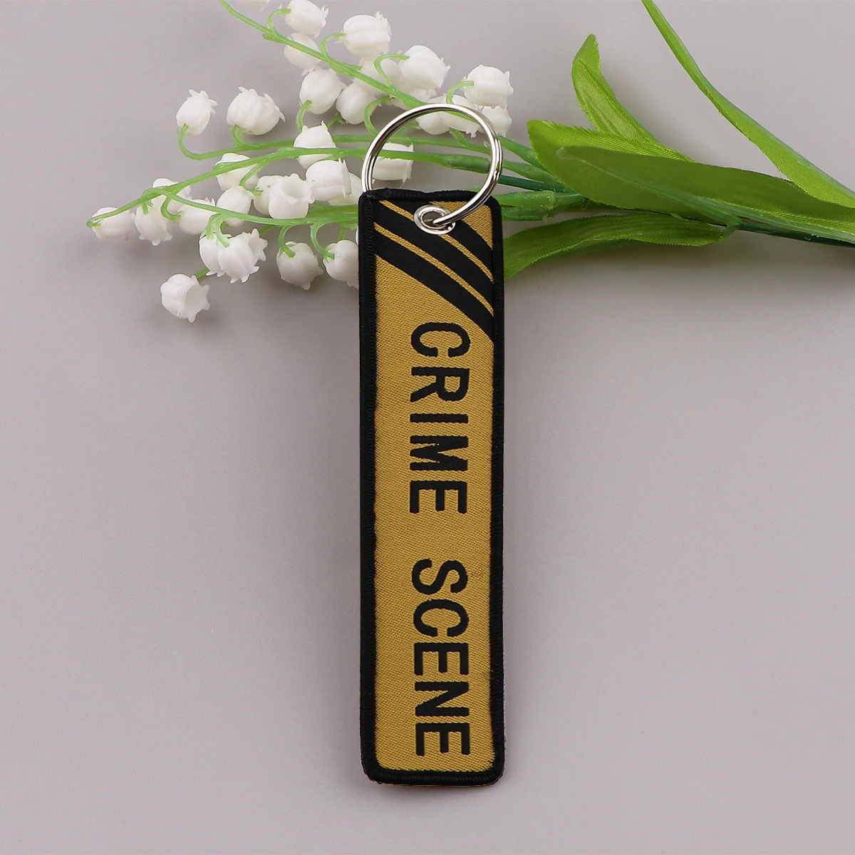 Классический серебряный металлический брелок для ключей унисекс