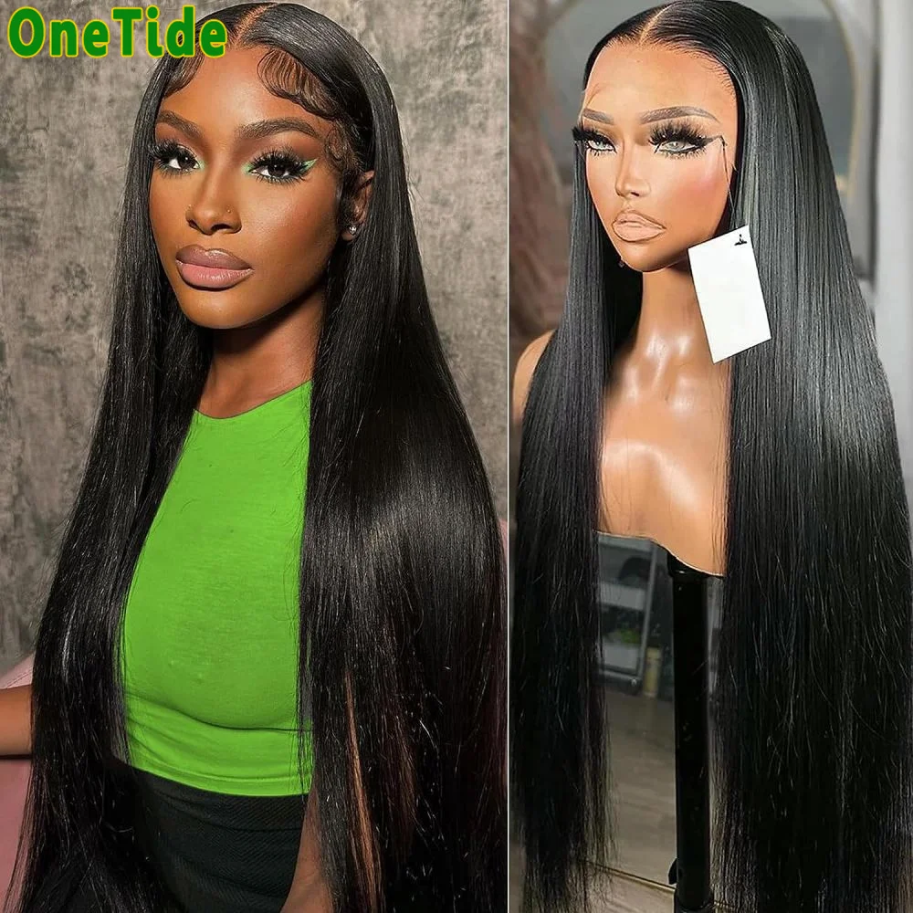 

30 Inch Lace Front Wig Brazilian Bone Straight Human Hair Wig HD Transparent 13X4 Lace Frontal Wig 4X4 Closue Wigs For Women
