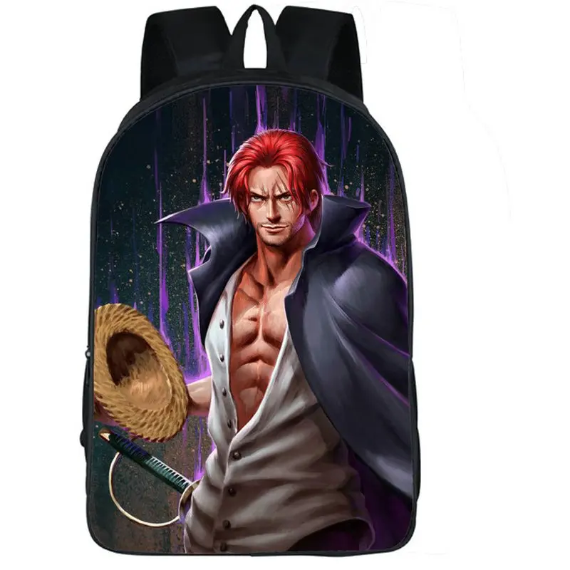 Рюкзак Shanks цельный рюкзак с изображением пиратов из красных волос школьный