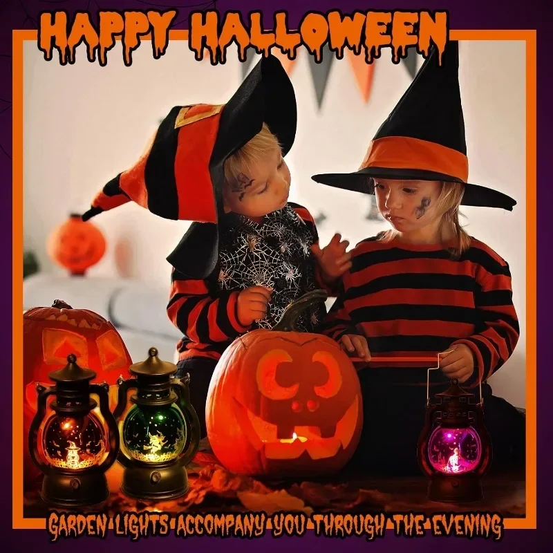 Портативная Лампа В Форме Тыквы Декоративный Светильник На Хэллоуин Светящаяся