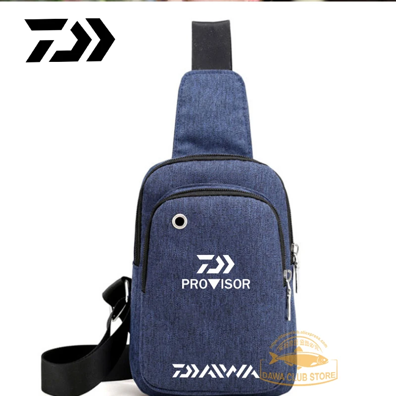 

2022 Daiwa Men's New Fashion Fishing Waterproof Chest Bag Outdoor Mountaineering and Leisure Oxford Cloth Crossbody Bag