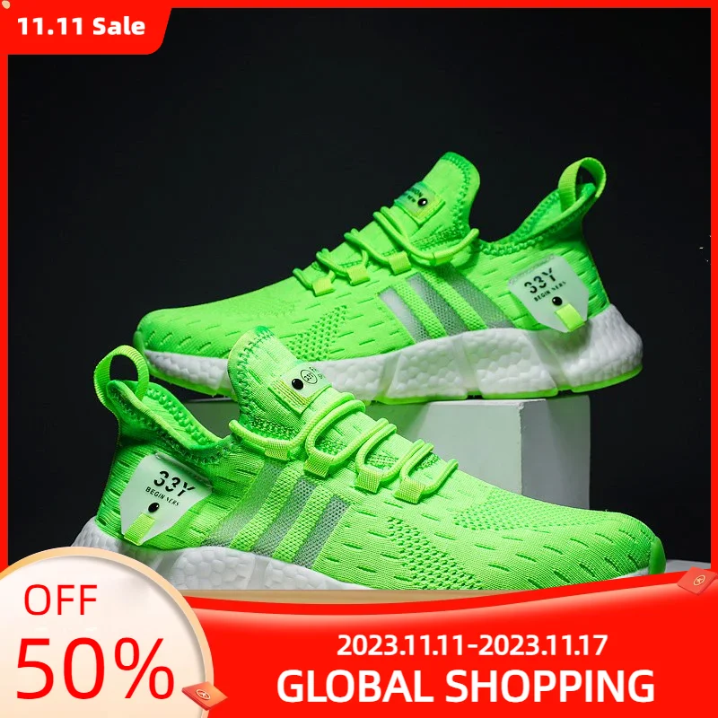 

Дышащая сетчатая спортивная обувь для мужчин, удобные уличные спортивные мужские повседневные кроссовки, мужские сетчатые дышащие кроссовки для бега