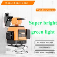 16128 lines 4d laser level green line selfleveling 360 horizontal and vertical super powerful laser level green beam level