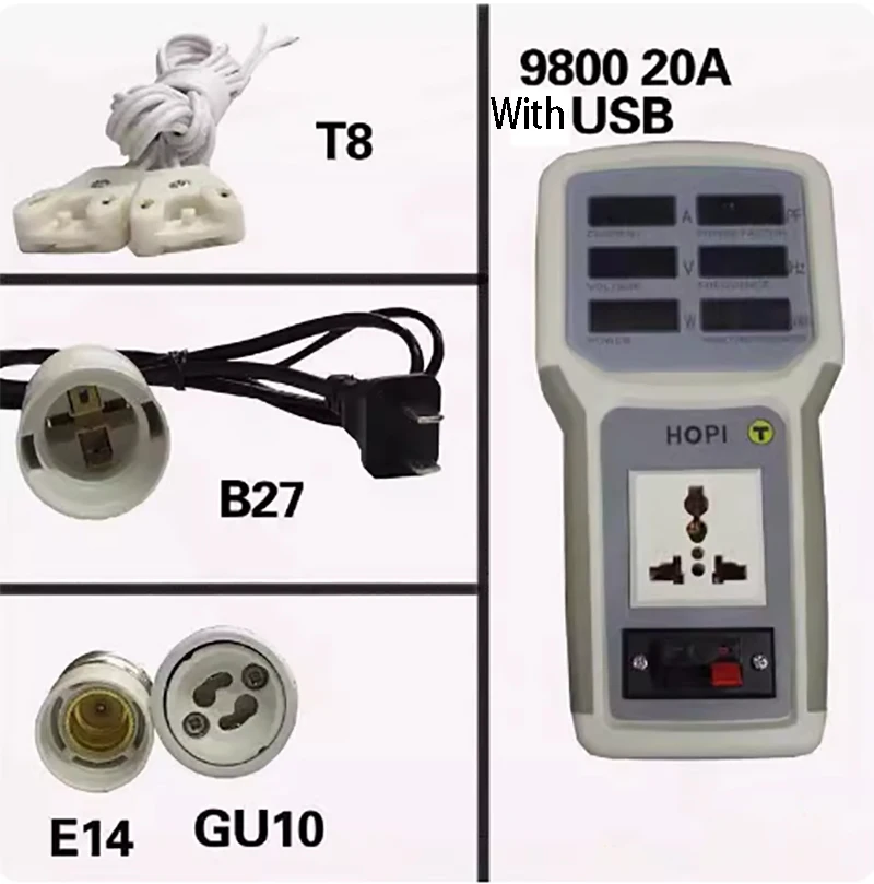 Портативный анализатор мощности HOPI HP-9800