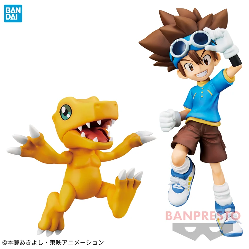 

Bandai Original Digimon Adventure Anime Figure Yagami Taichi Agumon Action Figure Toys For Kid Gift Collectible Model Ornaments