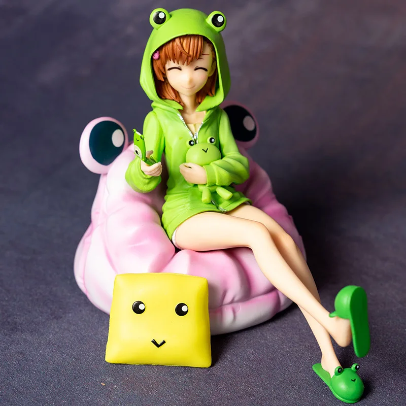 

14cm Mikoto Misaka Anime Figure Toaru Kagaku no Railgun T Mikoto Misaka Action Figure Gekota Covered Ver Figurine Model Toys