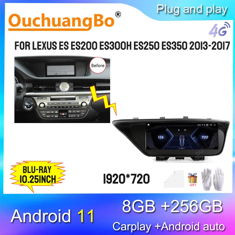 

Ouchuangbo Car Radio GPS For Lexus ES ES200 ES300h ES250 ES350 2013-2017 Multimedia Player Stereo 1920*720