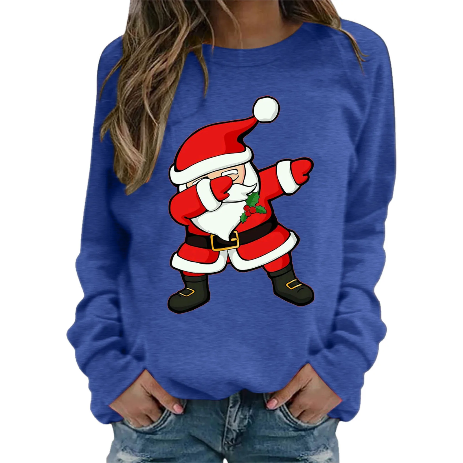 

Womens Autumn Winter Casual Hoodie Sweatshirt Christmas Printed Long Jacket Women Set Adult Small Hoodie Zip up Hoodie Athletic