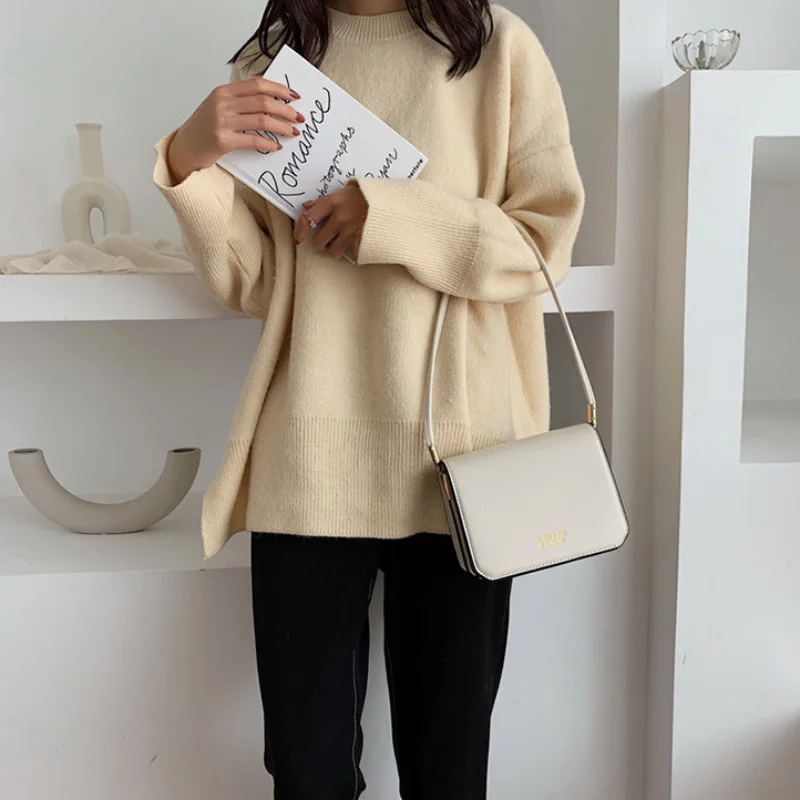 Women's Retro Small Travel Underarm Crossbody Bags Fashion Solid Color Shoulder Handbags for Women женский Bolsa French Minority