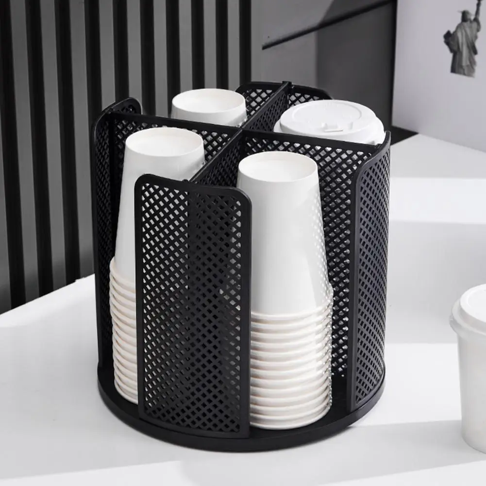 

Storage Rack Practical High Capacity Hollow Out Design for Daily Use Paper Cup Organizer Paper Cup Rack
