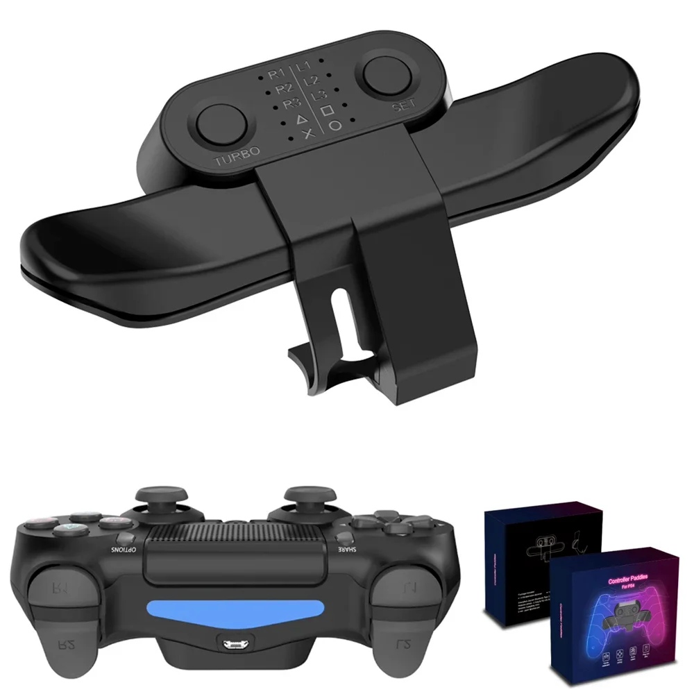 

Extended Back Attachment Joystick Rear Button With Turbo Key Adapter for SONY PS4 Controller Game Accessories
