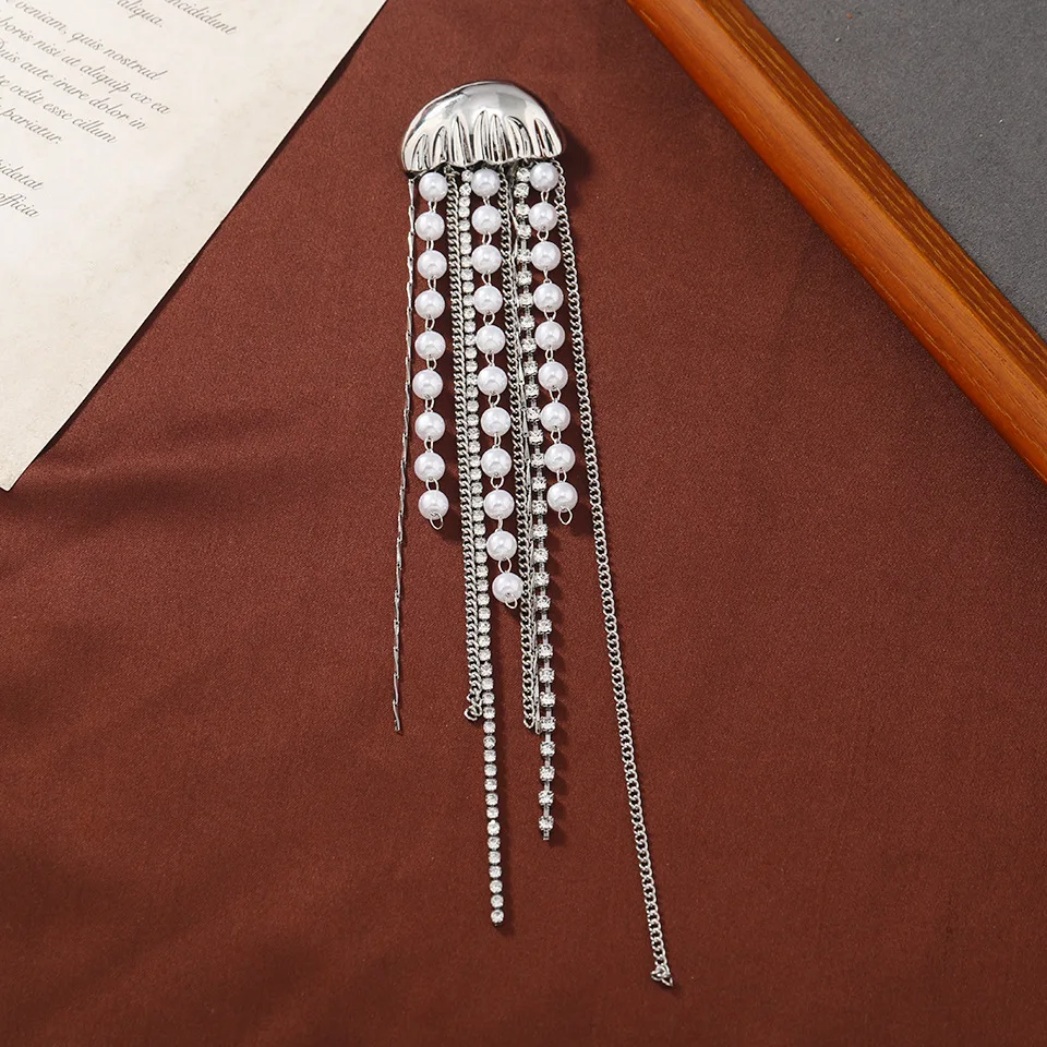 SHMIK женская элегантная брошь с жемчугом в виде медузы, модная винтажная дизайнерская брошь в виде животного для леди, булавка для банкета