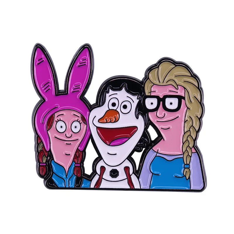 Дисней Замороженная Забавная Эльза Анна Мультик Белоснежка Алиса Капитан Марвел Творческая Брошь Мужчины и Женщины Значок Запись Ювелирные Изделия на Вечеринку Подарок.