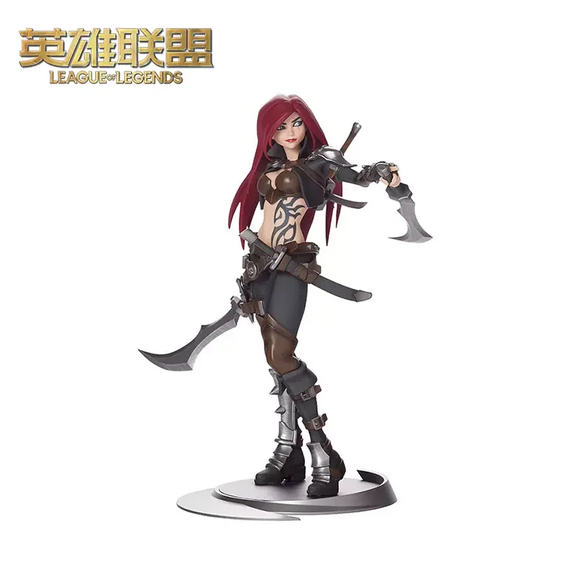 

League of Legends Katarina Anime Figurine Official Authentic Game Periphery The Medium-sized Sculpture Model LOL Peripherals