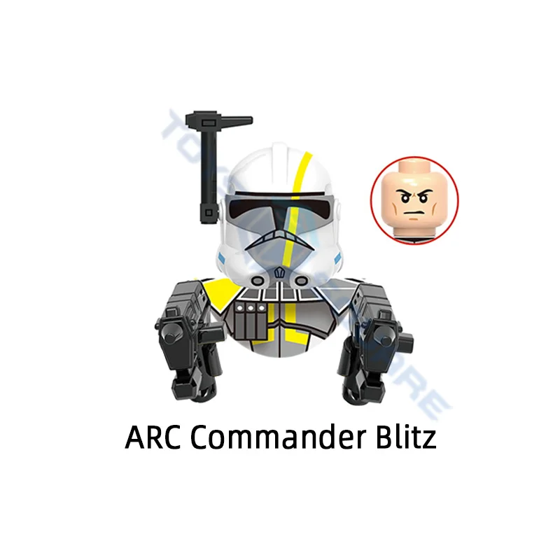 DISNEY Commander Colt Blitz Havoc Hammer Wolffe Horn Clone Trooper модель батальона строительные блоки кубики