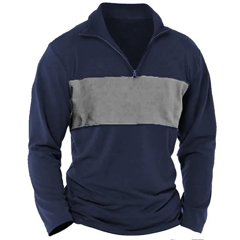 Свитшот с длинным рукавом на молнии воротником-стойкой