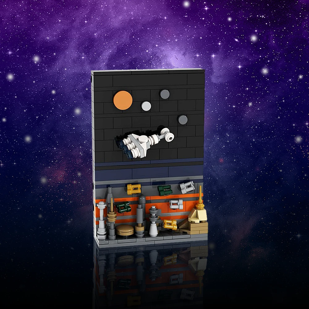 Открытка из строительных блоков Корускант открытка сделай сам Кирпичи Игрушка с