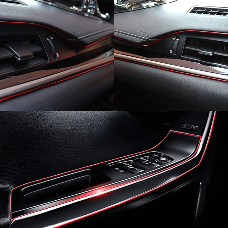 5M Car Styling Interior Accessories Strip Sticker For BMW E46 E39 E90 E60 E36 F30 F10 E34 X5 E53 E30 F20 E92 E87 M3 M4 M5 images - 6