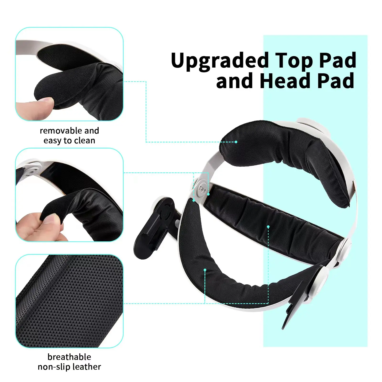 GOMRVR Head Strap for Oculus Quest 2 Halo Strap Adjustable Comfortable Oculus Quest 2  Head Strap For Oculus Quest2 Accessories