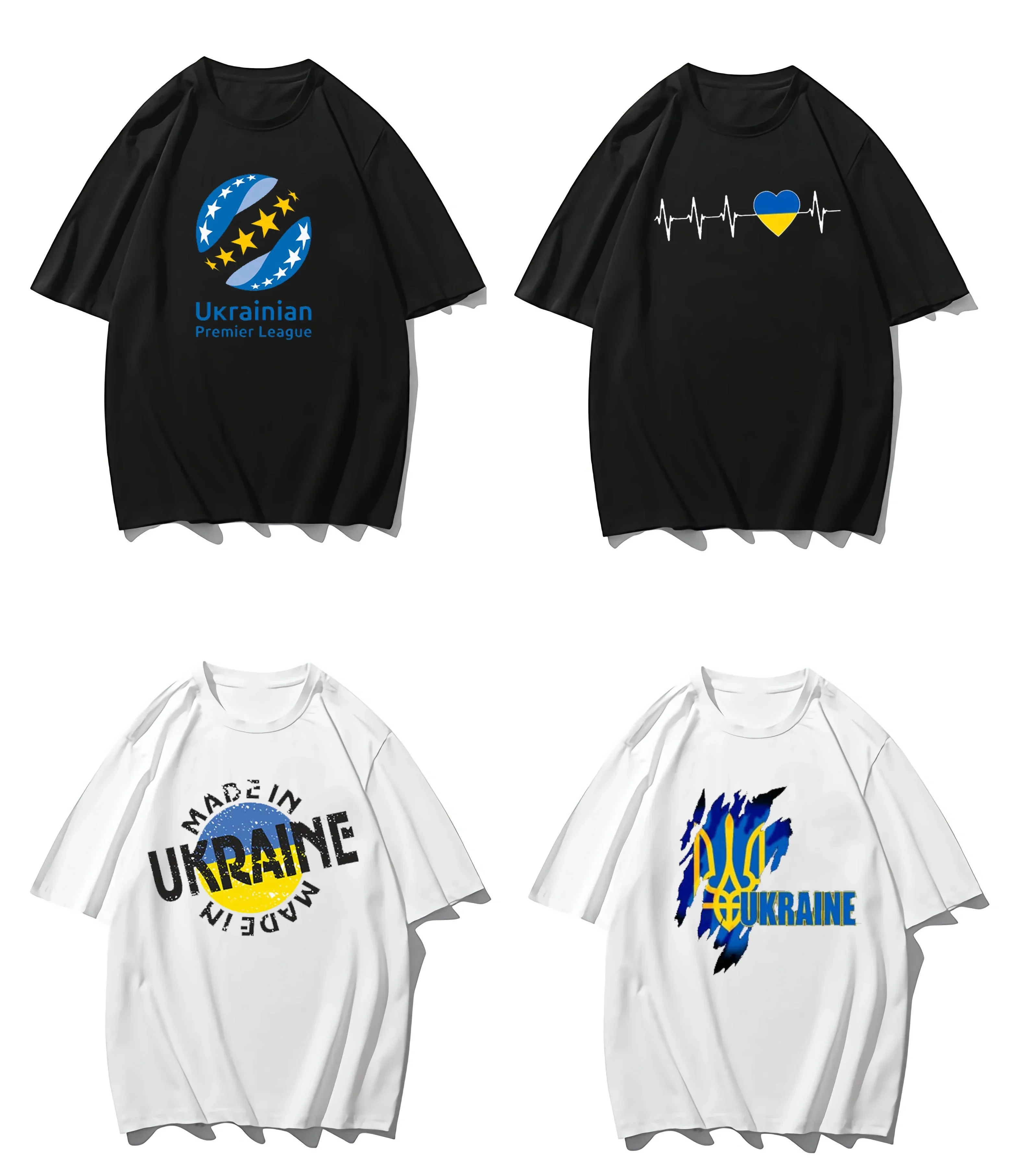 Классическая футболка с флагом Украины женская коротким рукавом в стиле