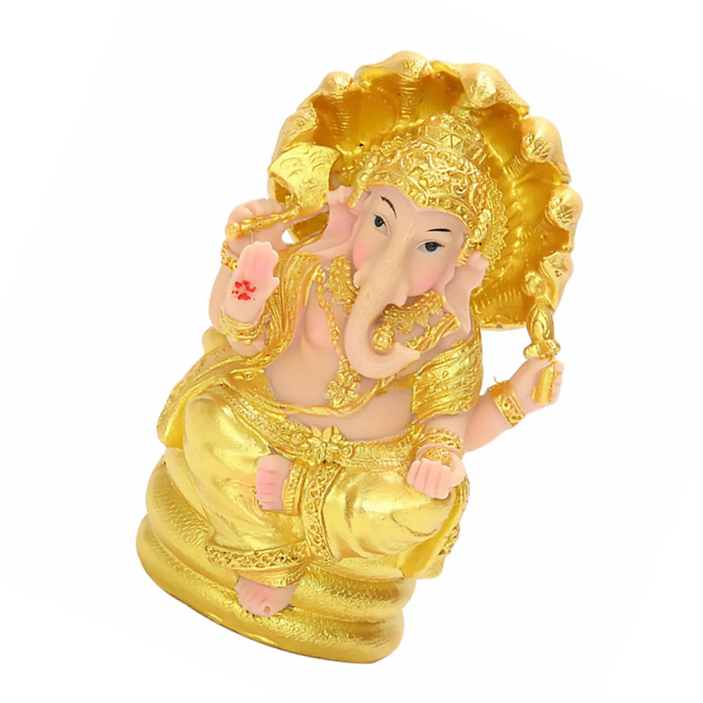 

1 pc Luck Elephant Hindu Decor Hindu Elephant Statue Idol for Car Statue
