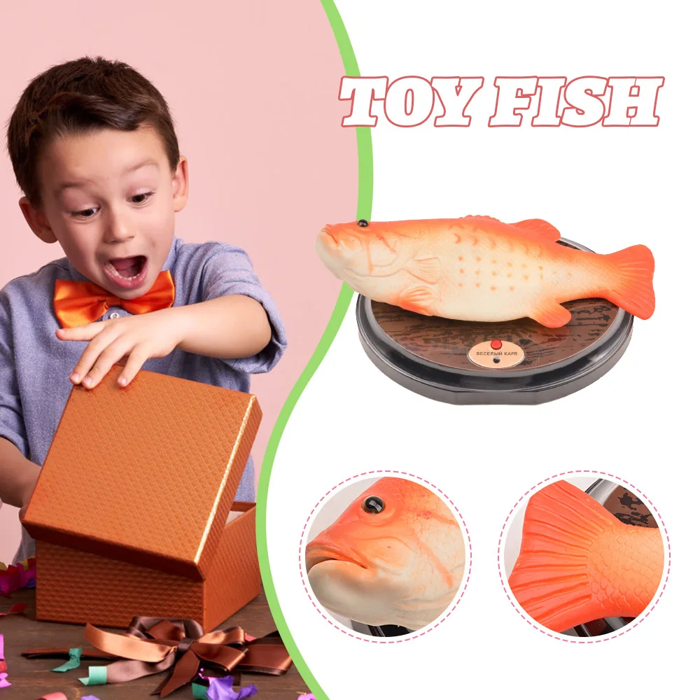 

Children's Electric Singing Toys Simulation Jumping Fish with Cutting Board Realistic 3d Fish Toys Cute Birthday Gift for Kids
