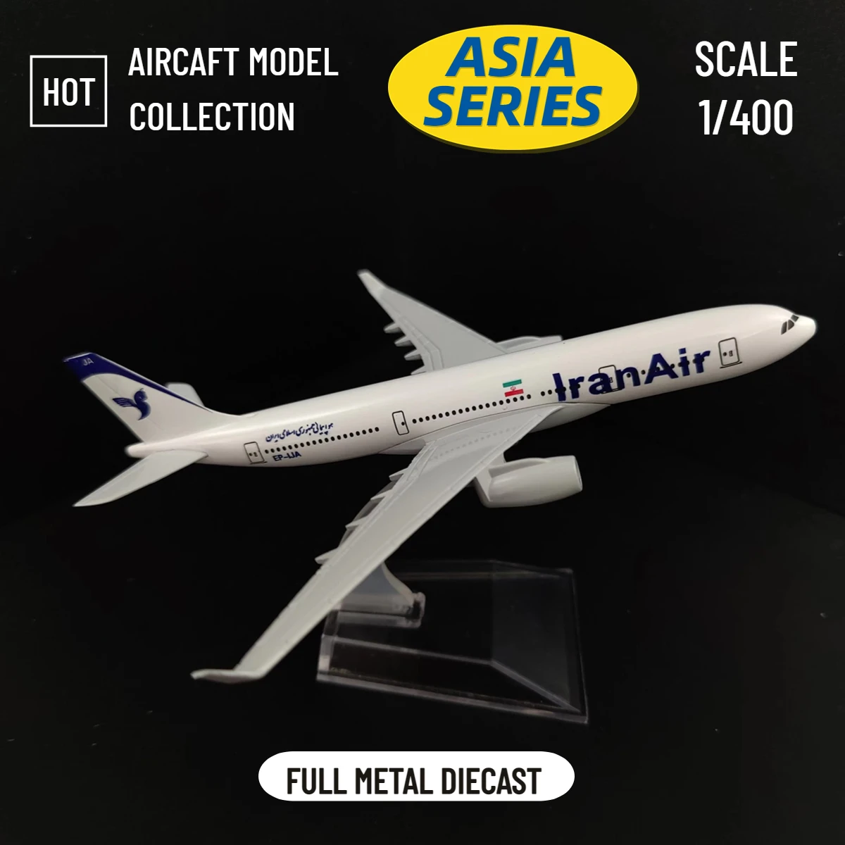 

Scale 1:400 Metal Replica Aircraft 15cm Iran Air A330 Asia Airline Airbus Boeing Diecast Model Aviation Miniature for Boys