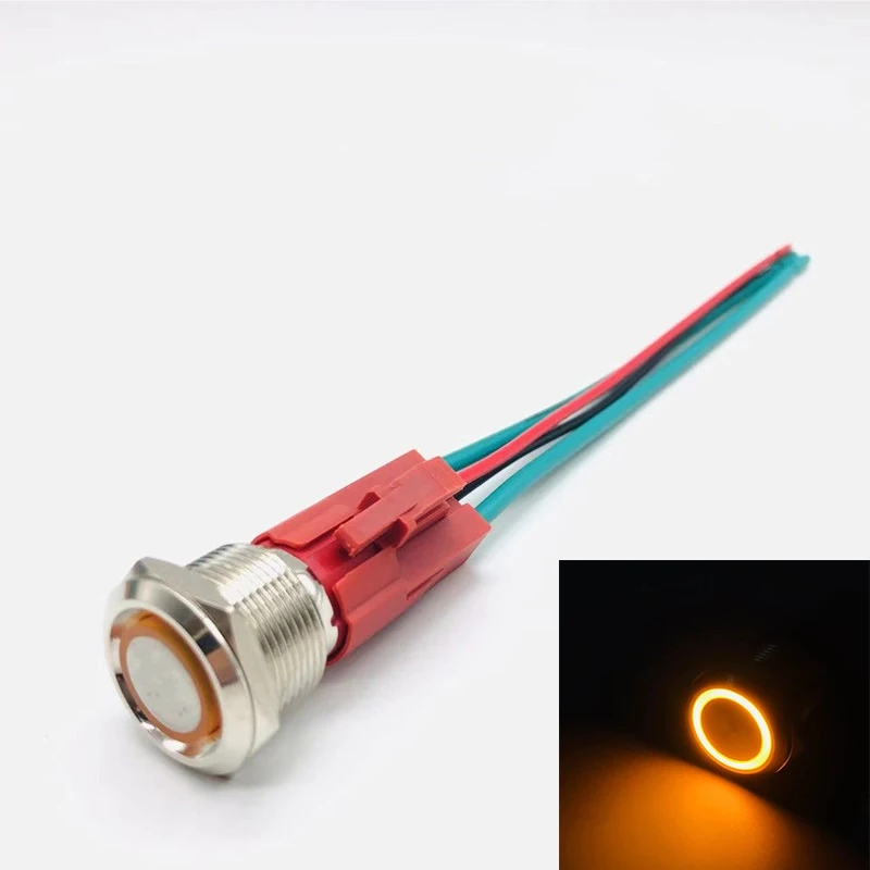 Металлический кнопочный переключатель 16, 19, 22 мм, сильноточная линия распределения 15 А, 20 А, автоматический двигатель, самоблокирующийся переключатель высокой мощности сброса