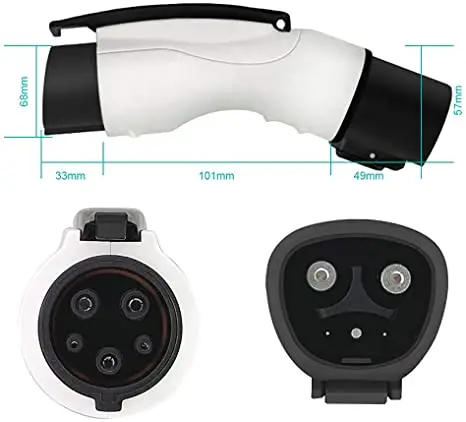 

Зарядный адаптер для Tesla к J1772, зарядный адаптер для EV, зарядный адаптер для гнезда EVSE, зарядный адаптер для EV, зарядный разъем Макс 40 А и 250 В