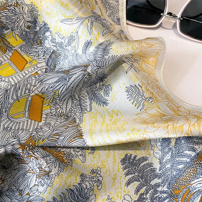 100% натуральный шелковый шарф модная женская шаль платок из пашмины женский