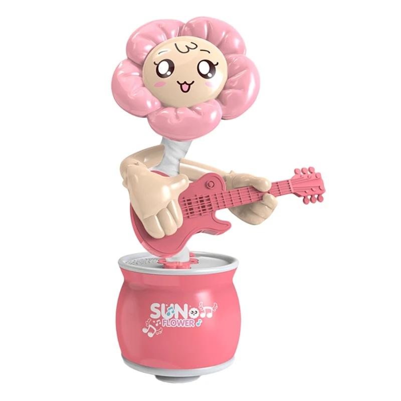 

Dancing Sunflower Electric Toy Car with Obstacle Avoidance Music & Talking Smart Robot Education Toy Baby Kids Xmas Gift